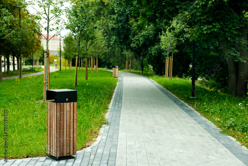 View of park with alley and...