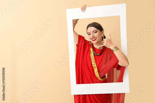 Beautiful young Indian woma...