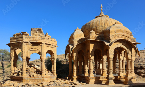 Vyas Chhatri cenotaphs here are the most fabulous structures in Jaisalmer, and one of its major tourist attractions. Jaisalmer India photo