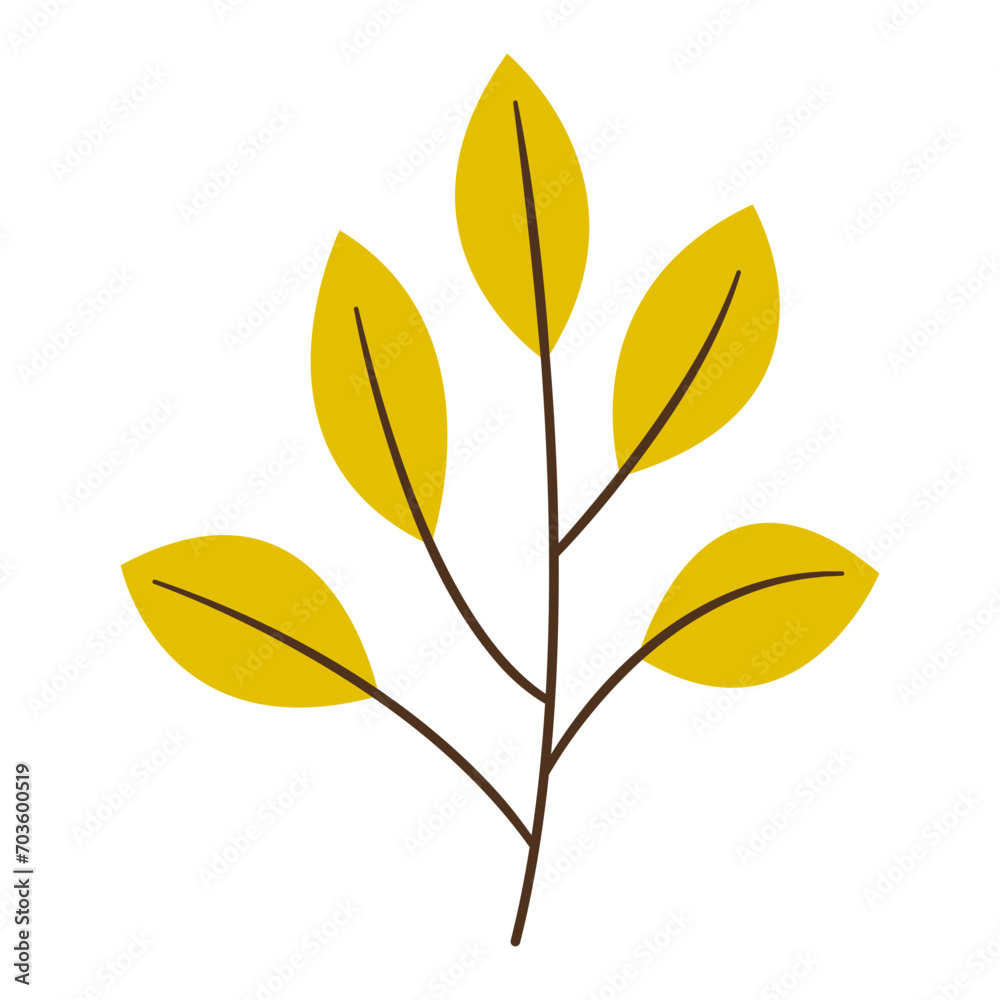 Obraz premium Tropical floral illustration. Colorful flat vector illustration with tropical and floral theme.