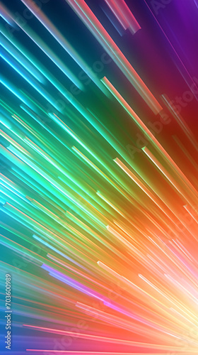 Abstract rainbow lines. Vertical wallpaper