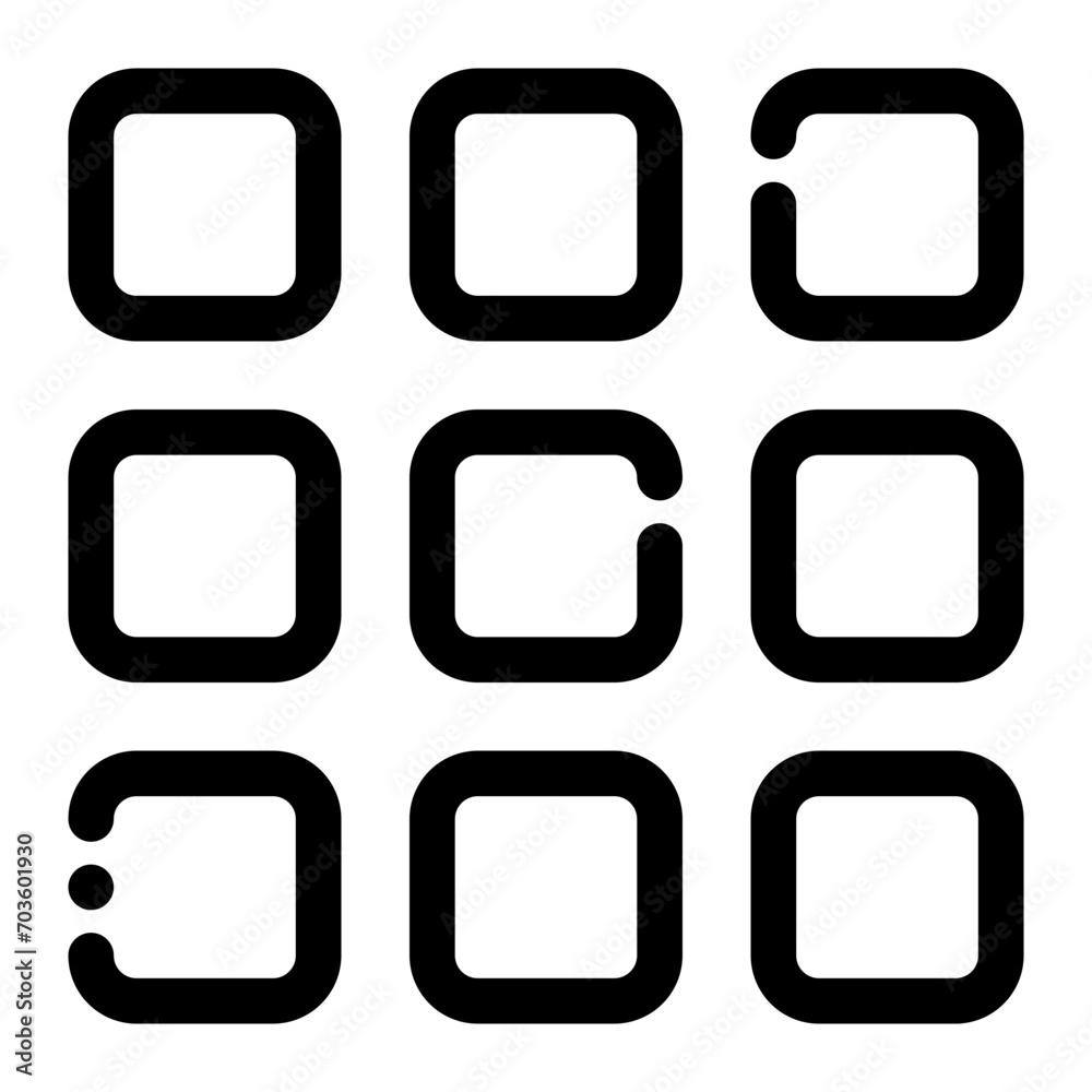 category icon in line style category icon in line style