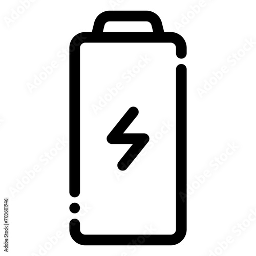 charge icon in line style