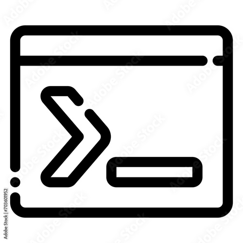 command icon in line style