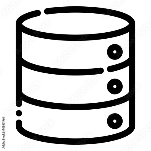 database icon in line style