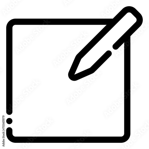 edit icon in line style