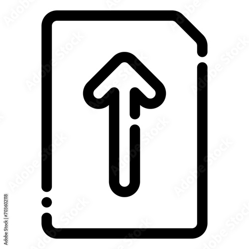upload icon in line style