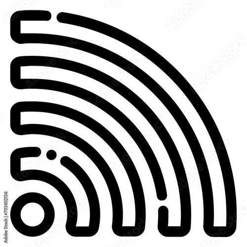 wifi icon in line style