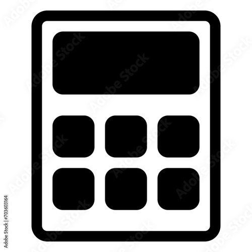 calculator icon in solid style