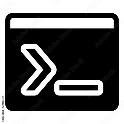 command icon in solid style