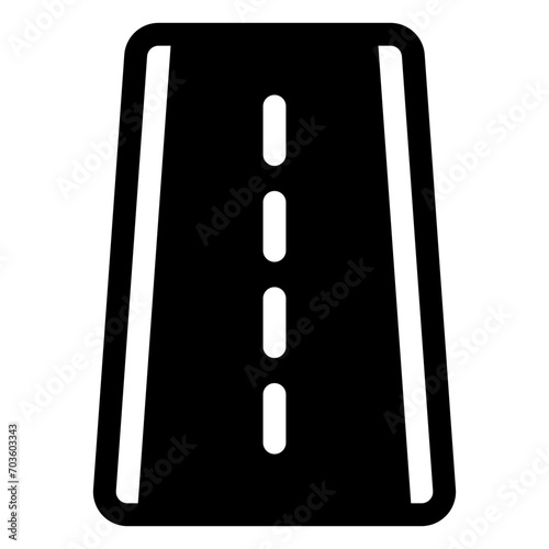 road icon in solid style