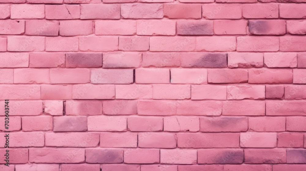 Fototapeta premium Pink Brick Wall Background