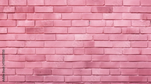 Pink Brick Wall Background