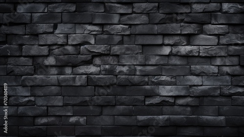 Black Brick Wall Background