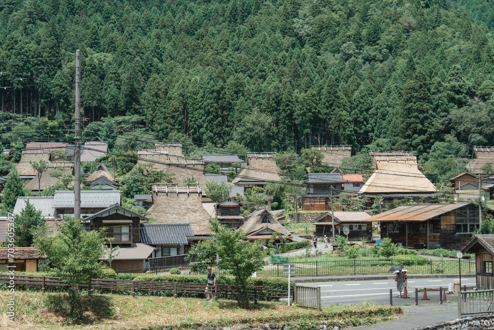 京都美山かやぶきの里の原風景