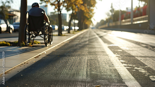 Rubber-Surfaced Lane: Enhanced Wheelchair Mobility