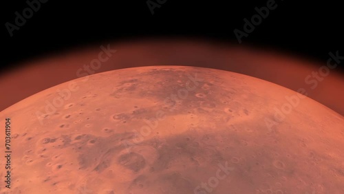 view of mars from above photo