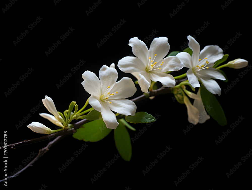 Jesmine flower in studio background, single jesmine flower, Beautiful flower images Jesmine flower in studio background, single jesmine flower, Beautiful flower images