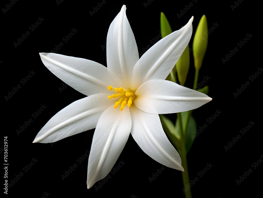 Jesmine flower in studio background, single jesmine flower, Beautiful flower images Jesmine flower in studio background, single jesmine flower, Beautiful flower images