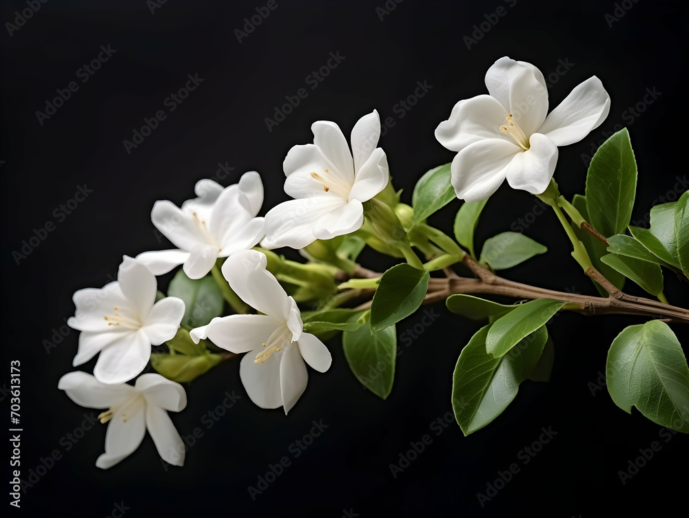 Jesmine flower in studio background, single jesmine flower, Beautiful flower images Jesmine flower in studio background, single jesmine flower, Beautiful flower images