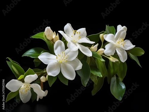 Jesmine  flower in studio background  single  jesmine  flower  Beautiful flower images