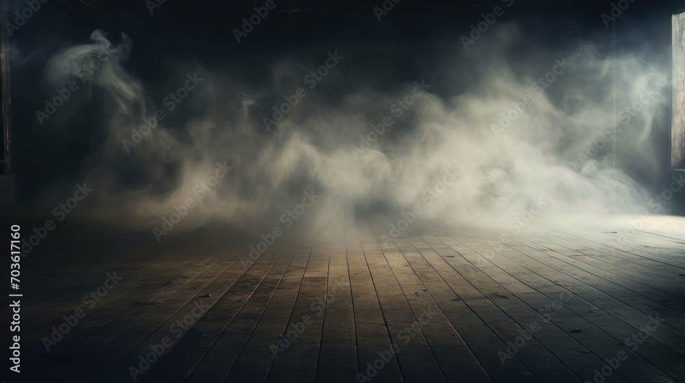 Smoke and dust on the floor, background, wallpaper