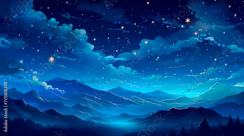 sky background with many stars, sky full of stars © Gomez