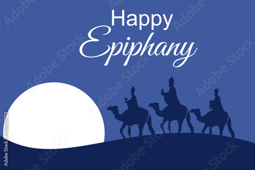 illustration of Epiphany  Epiphany is a Christian festival  vector. Suitable for greeting card  poster and banner. 
