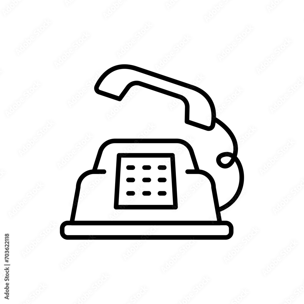 Telephone outline icons, minimalist vector illustration ,simple transparent graphic element .Isolated on white background Telephone outline icons, minimalist vector illustration ,simple transparent graphic element .Isolated on white background