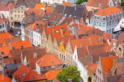 Aerial view of Old town of Bamberg, Bavaria, Upper Franconia, Germany