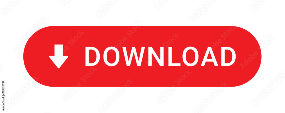 red download button with download icon isolatted on white background. download button png red download button with download icon isolatted on white background. download button png