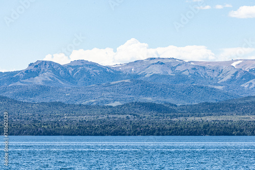 beautiful lake, mountains, trees, water and nature © djrdj57