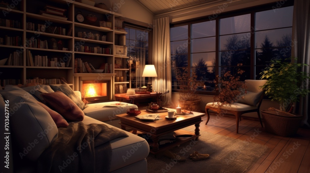 Fototapeta premium Cozy Living Room Ideas