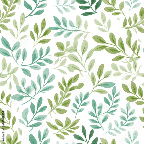 The seamless pattern adorable leaves