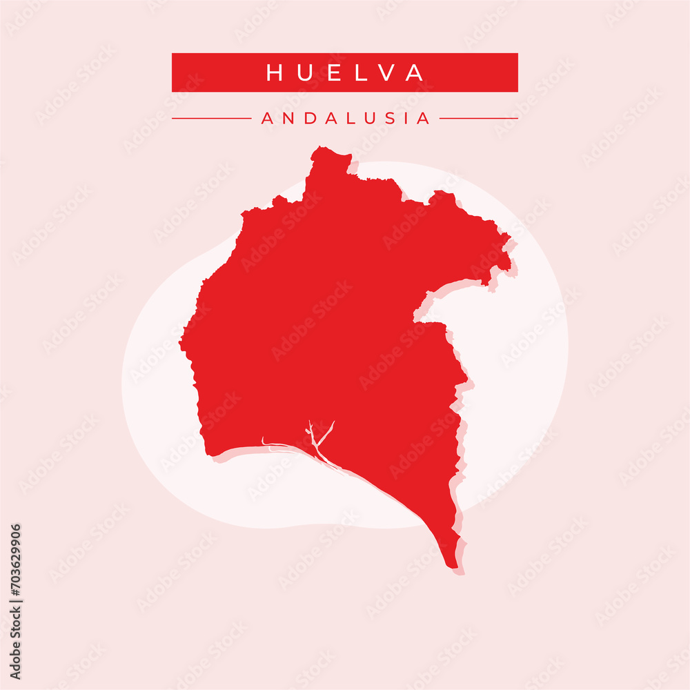 Vector illustration vector of Huelva map Spain Vector illustration vector of Huelva map Spain