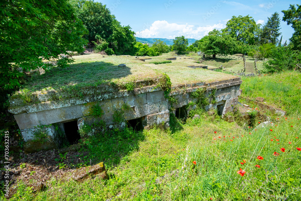 Etruscan Necropolis of Crocifisso del Tufo - Orvieto - Italy Etruscan Necropolis of Crocifisso del Tufo - Orvieto - Italy