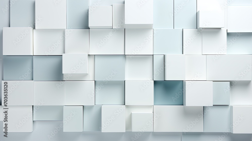 3d arrange light gray squares with soft shadows on a white background. 3d arrange light gray squares with soft shadows on a white background.