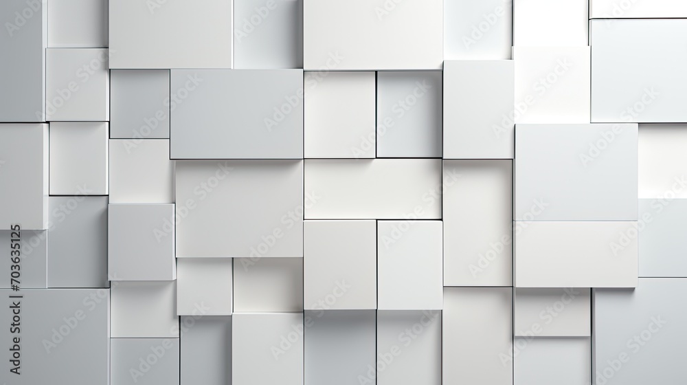 3d arrange light gray squares with soft shadows on a white background. 3d arrange light gray squares with soft shadows on a white background.