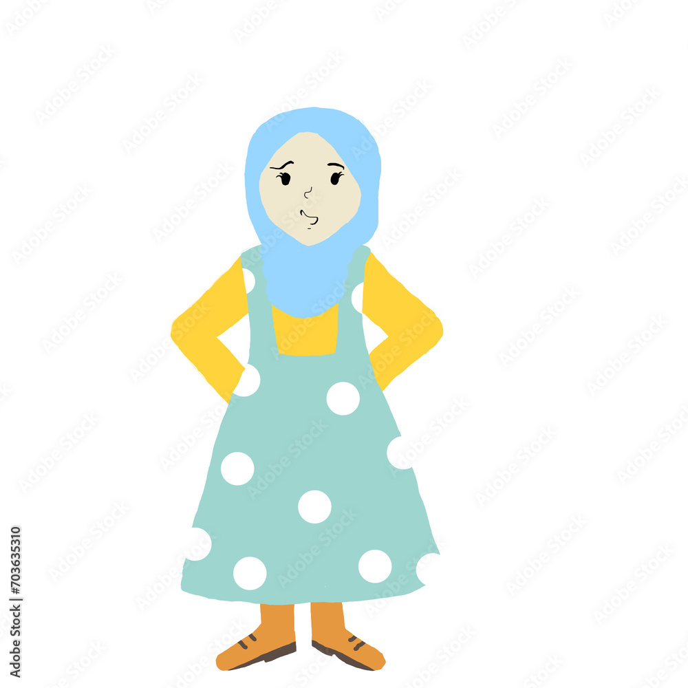 The Muslim girl;s expression was angry The Muslim girl;s expression was angry