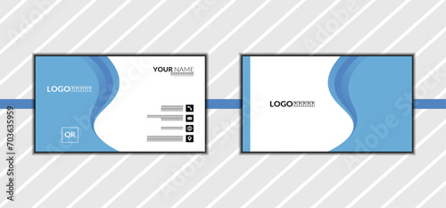 Double sided new collection of business card vector design template.
