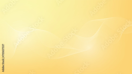 abstract yellow background with wave lines pattern for modern graphic design decoration  photo