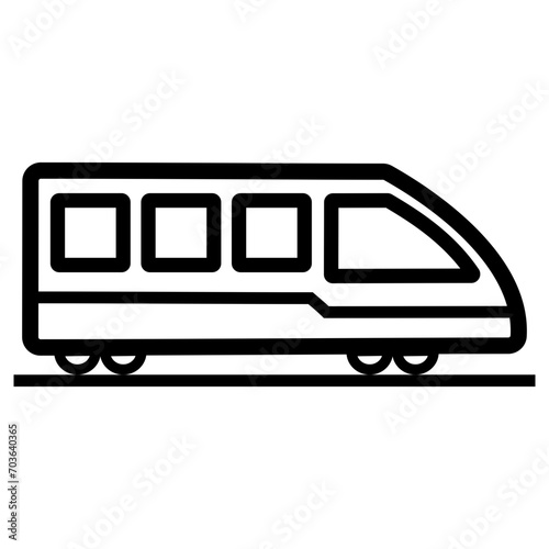 Train Line Icon Vector Illustration 