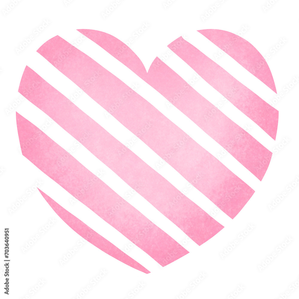 Fototapeta premium pink heart with ribbon