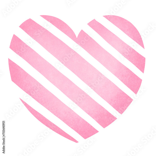 pink heart with ribbon