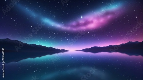 Magical night sky background