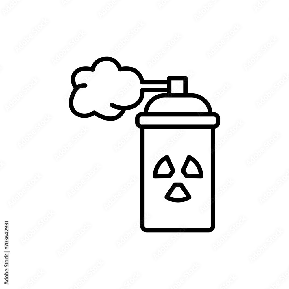 Gas spray outline icons, poison minimalist vector illustration ,simple transparent graphic element .Isolated on white background Gas spray outline icons, poison minimalist vector illustration ,simple transparent graphic element .Isolated on white background