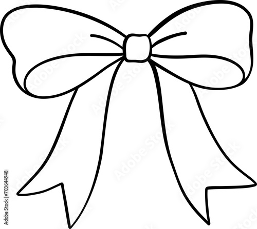 Dood coquette bow illustration