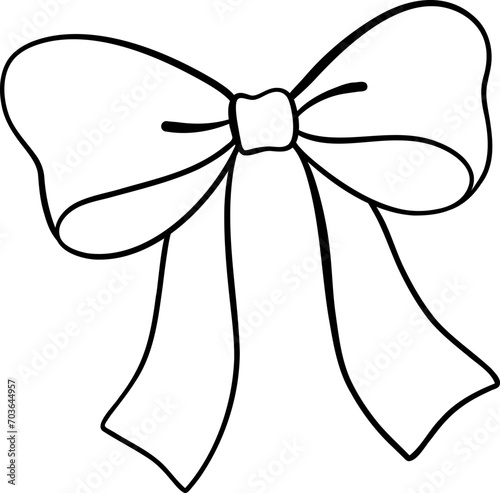 Dood coquette bow illustration