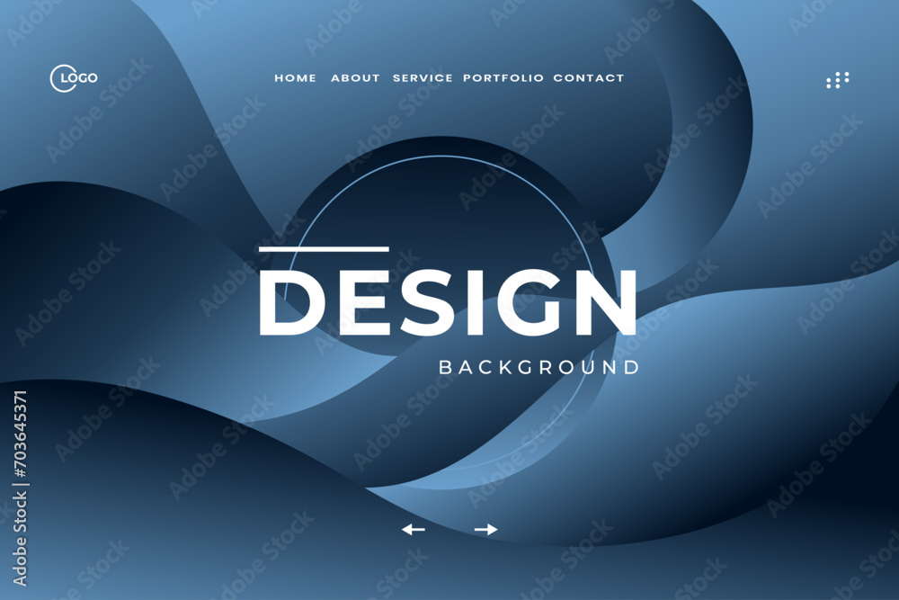 Dynamic Blue Abstract Background Stunning Flat Illustration for Modern Web Projects