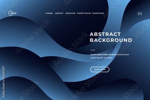Dynamic Blue Abstract Background Stunning Flat Illustration for Modern Web Projects